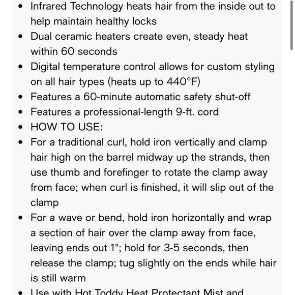 Drybar 1 inch Day Bender Curling Iron Wand - Picture 2 of 2